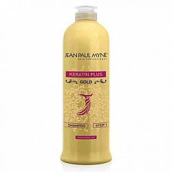 Keratin Plus Gold - шампунь глубокой очистки для нанопластики волос, 500 мл