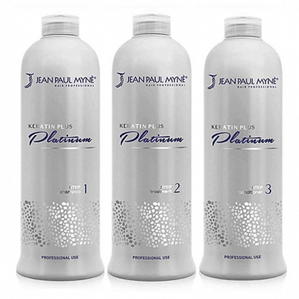 Keratin Plus Platinum - комплект "Плазмолифтинг волос", 3 х 500 мл